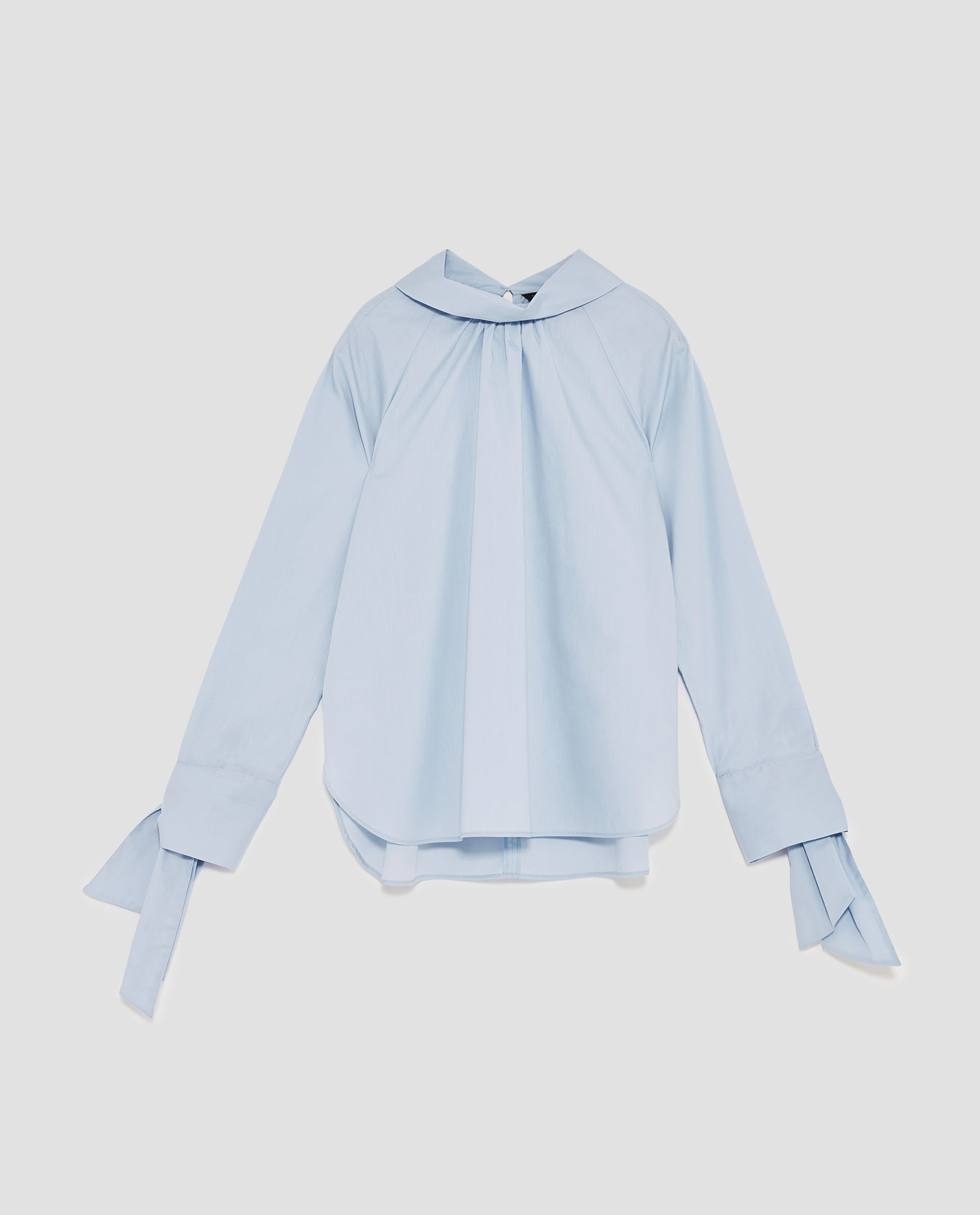 34 BLUSA POPELINA LAÇO NAS MANGAS zara 25,95.jpg
