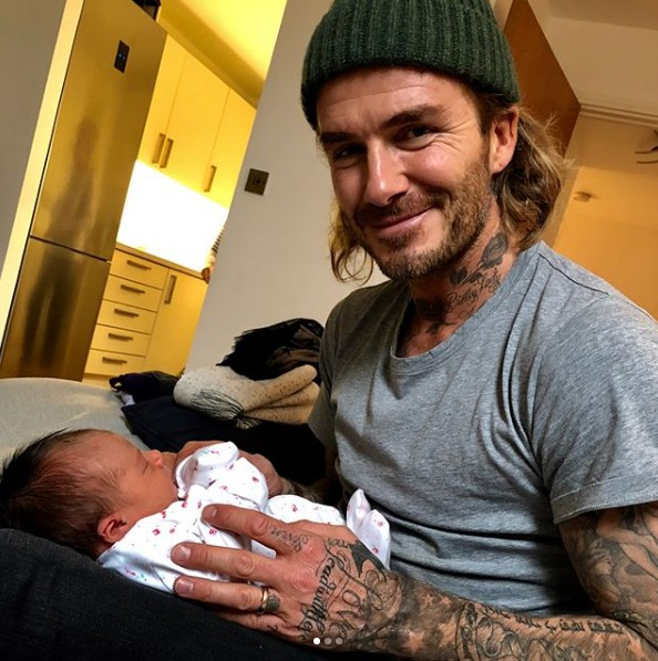 David Beckham e a sobrinha, Peggy