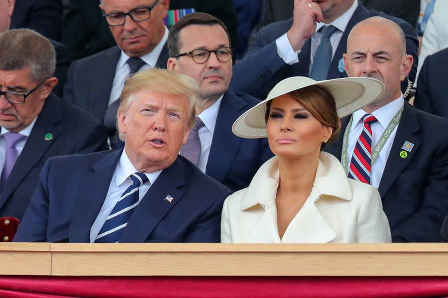 A reação de Melania Trump à eventual detenção do marido