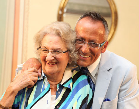 Manuel Lu&iacute;s Goucha homenageia a m&atilde;e