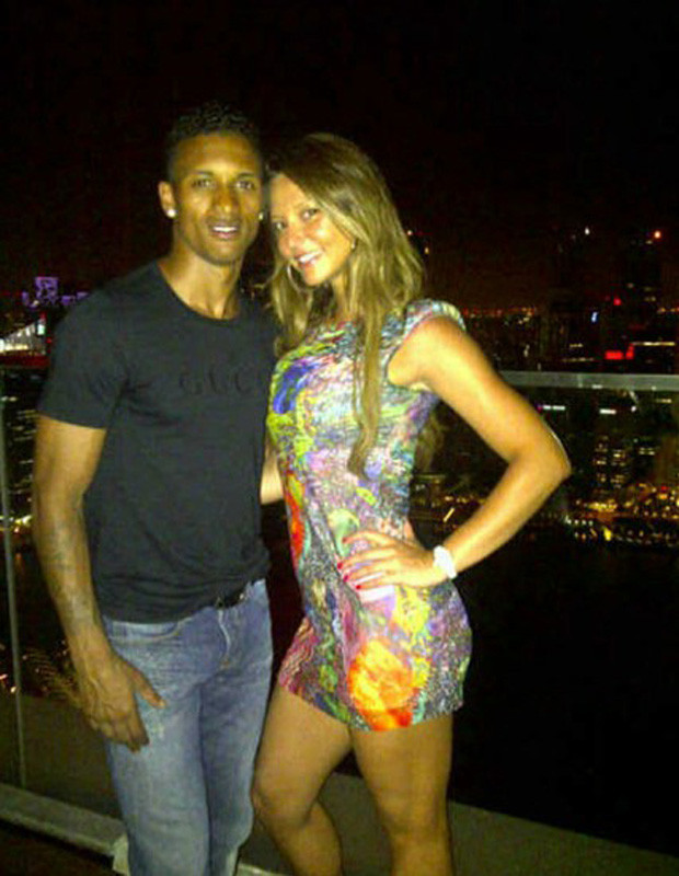 Nani com a namorada, Daniela Martins.jpg