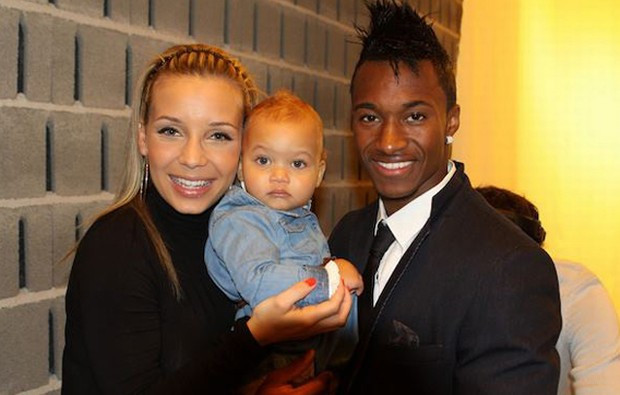Luciana Abreu e Yannick Djaló com a filha mais velha, Lyonce Viiktórya.JPG