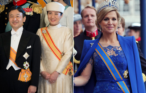 Naruhito e Masako do Japão e Máxima da Holanda.jpg