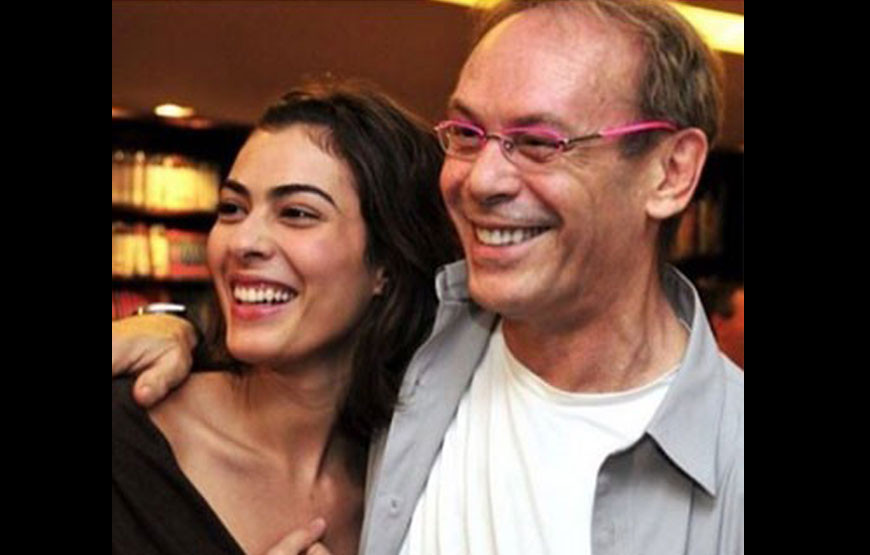 José Wilker com a filha Isabel.jpg