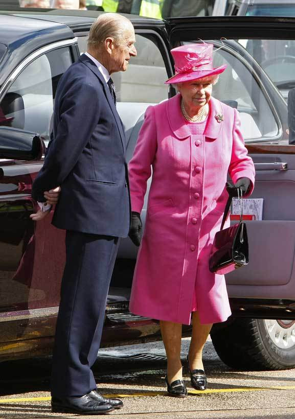 O príncipe consorte, Filipe, e a rainha Isabel II
