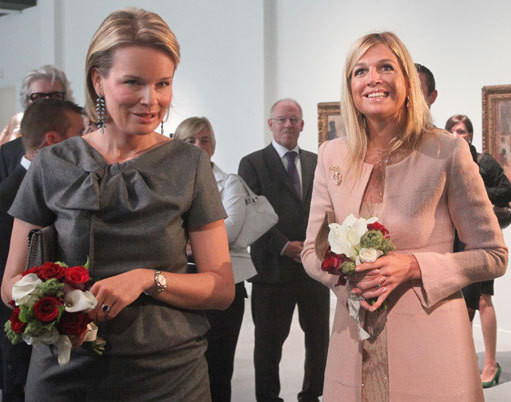 As princesas Mathilde e Máxima