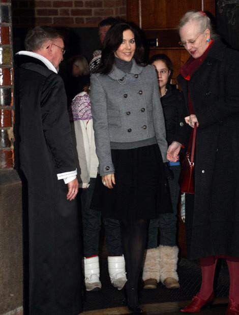A princesa Mary e a rainha Margarida da Dinamarca