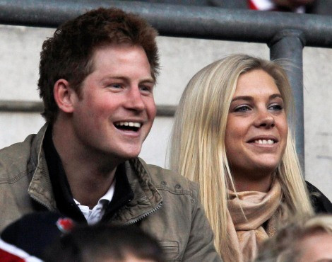O príncipe Harry e Chelsy Davy