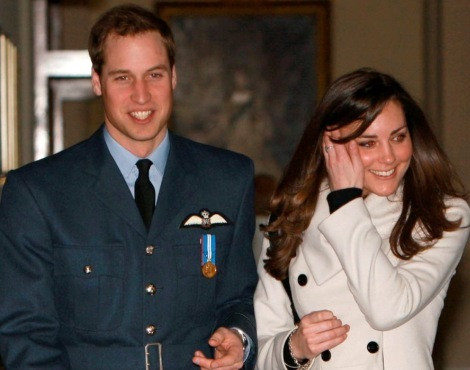 O príncipe William e Kate Middleton