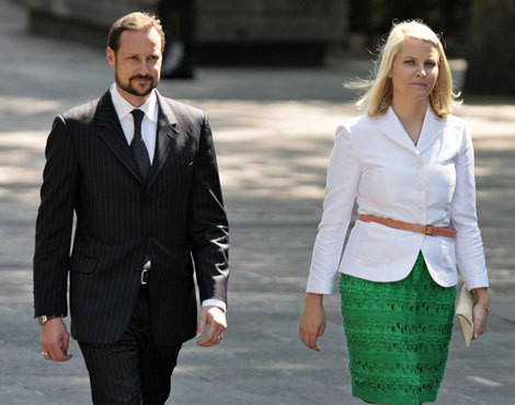 Príncipes Haakon e Mette-Marit da Noruega