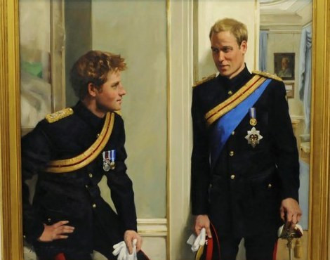 O retrato dos príncipes William e Harry 