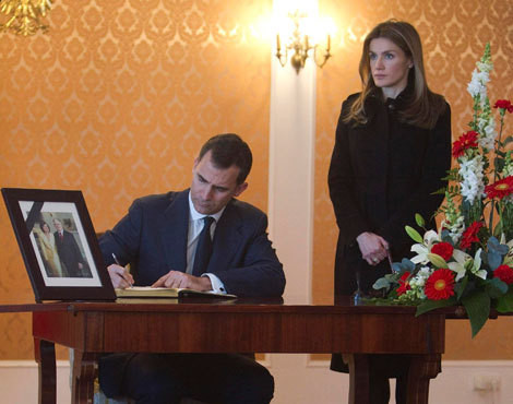 Príncipes Felipe e Letizia