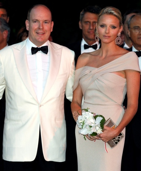 O príncipe Alberto do Mónaco e Charlene Wittstock 