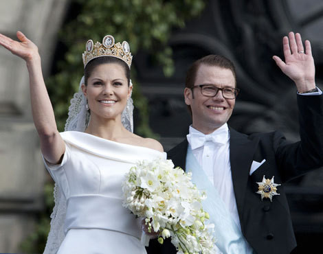 Victoria da Suécia e Daniel Westling