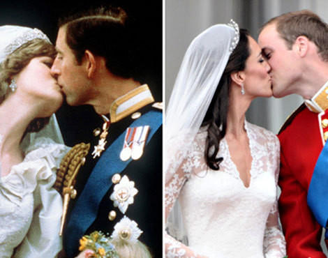 Carlos & Diana e William & Catherine