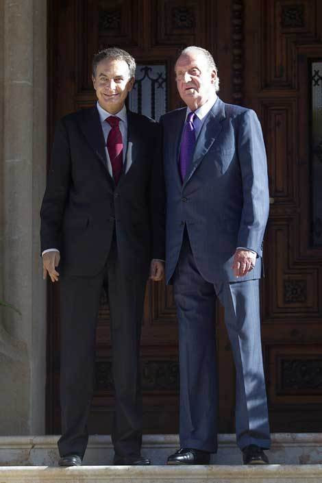 José Luis Zapatero e Juan Carlos