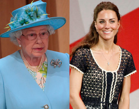 Rainha Isabel II e Catherine Middleton