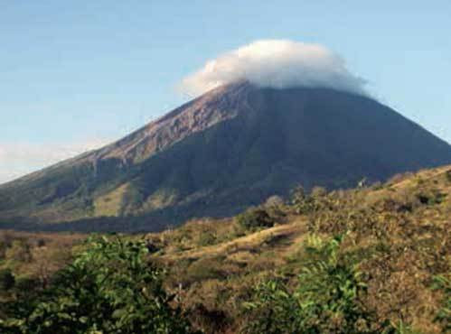 O vulcão Concepción