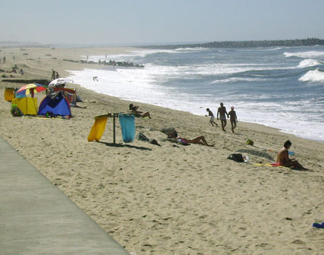 A praia