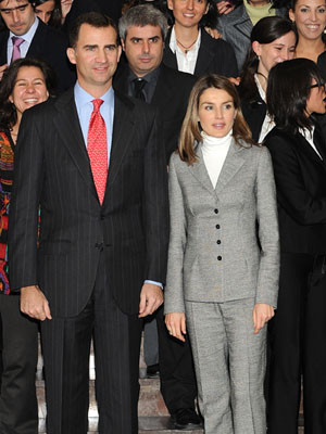 Príncipes das Astúrias celebram Dia de Reis com o pai de Letizia
