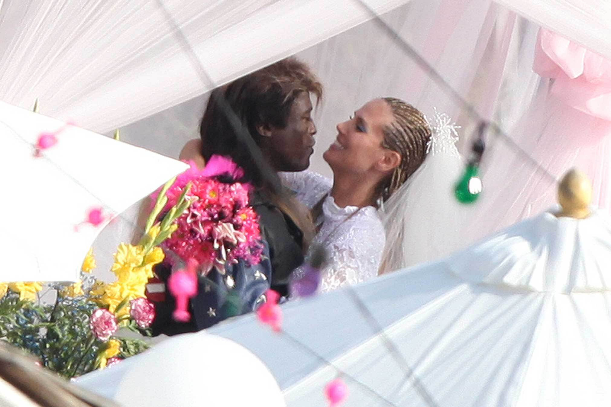 Seal e Heidi Klum visivelmente felizes