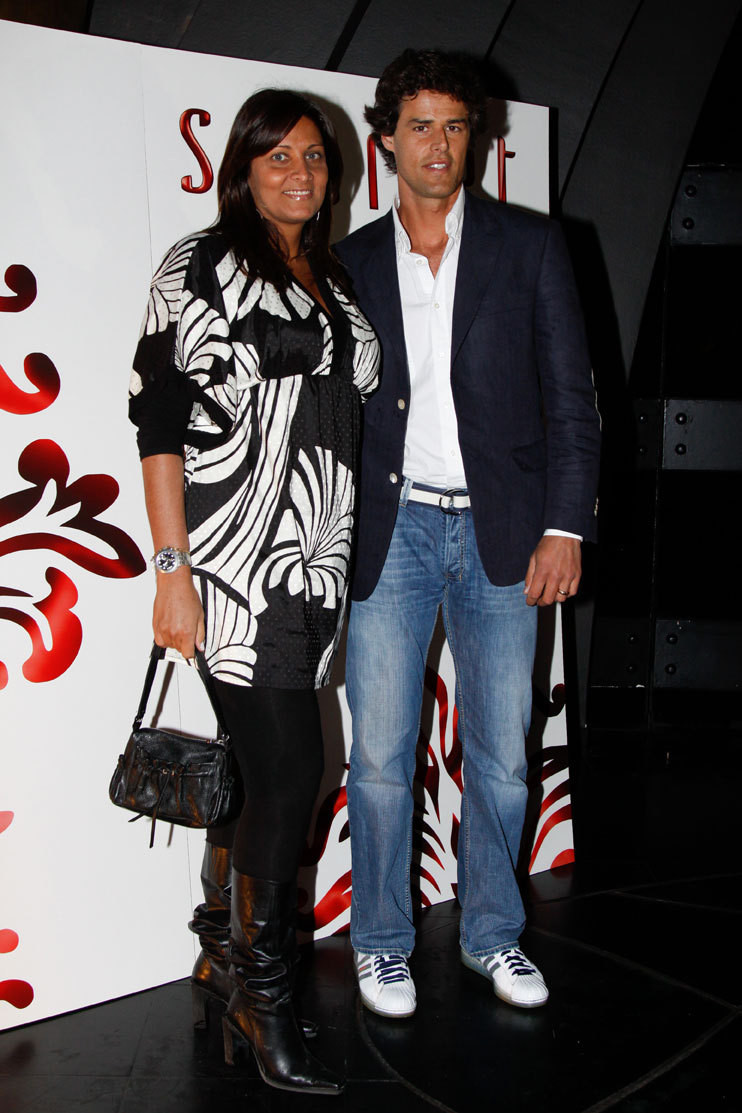 Karen e Filipe Gaidão na festa de apresentação do novo LCD da LG, na discoteca Kapital