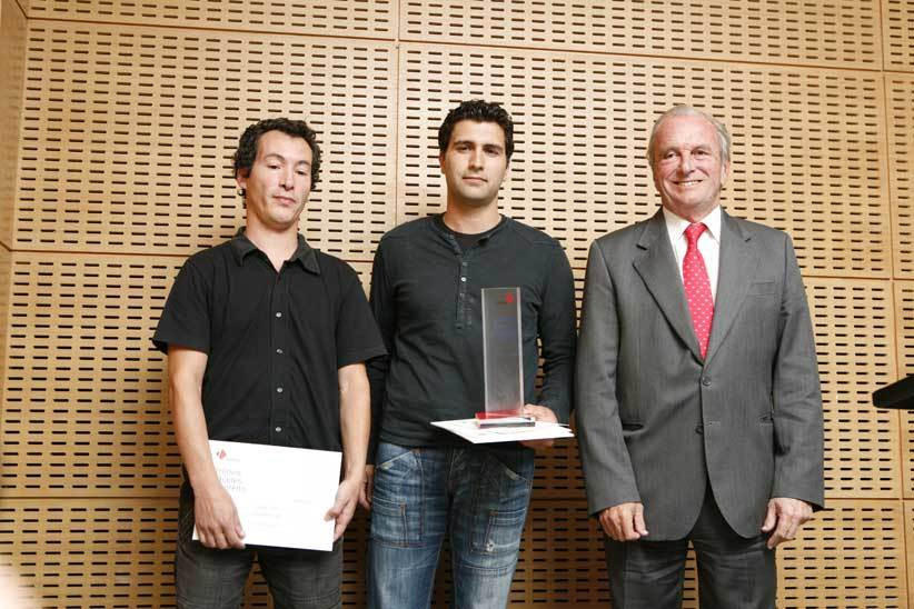 Gonçalo Freitas e Jorge Pelicano com Francisco Pinto Balsemão