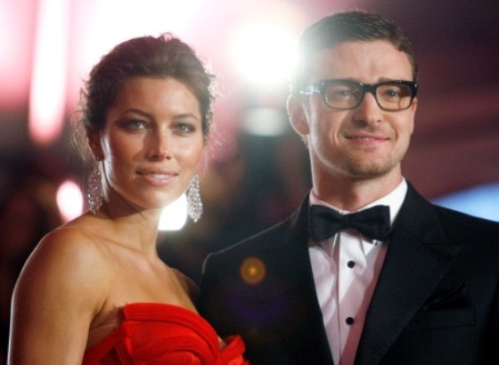 Jessica Biel e Justin Timberlake na Costume Institute Gala, no Metropolitan Museum of Art de Nova Iorque