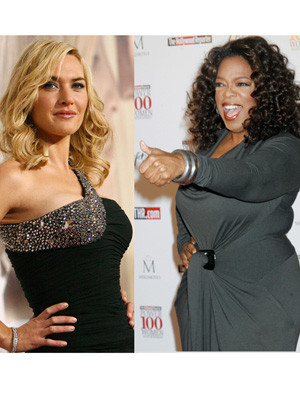 Oprah Winfrey elogia seios naturais de Kate Winslet