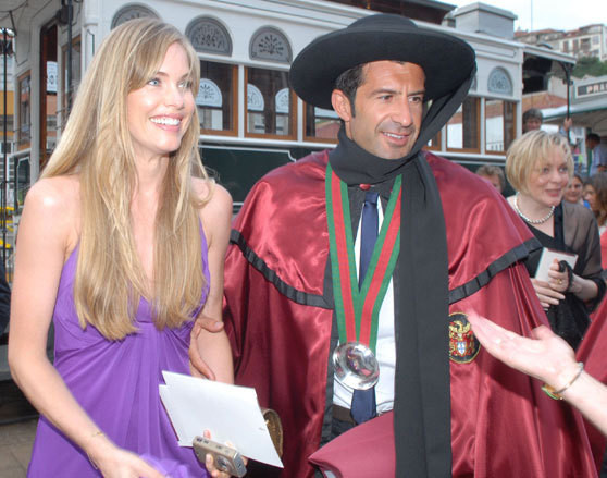 Helen Svedin e Luís Figo
