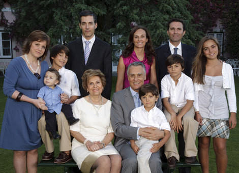 O Presidente da República na companhia da família