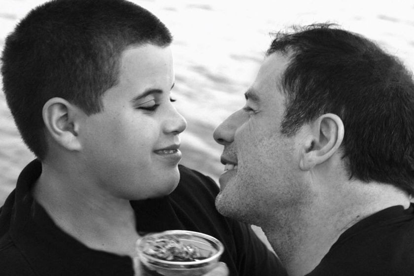 John Travolta com o filho Jet, que morreu tragicamente no início deste ano