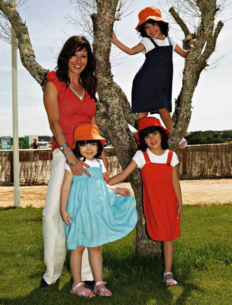 Susana Bento Ramos com as sobrinhas