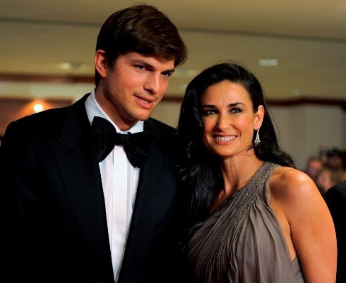 Ashton Kutcher e Demi Moore 