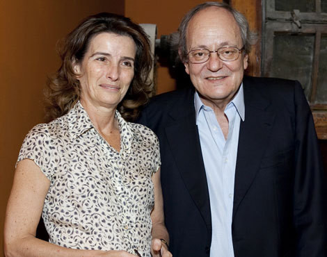 Constança Cunha e Sá e Vasco Pulido Valente no lançamento do livro Portugal - Ensaios de História e de Política