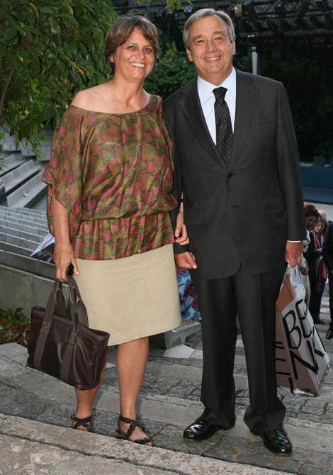 Catarina Vaz Pinto e António Guterres
