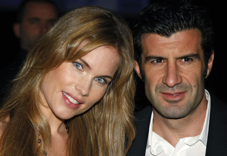 Helen Svedin e Luís Figo