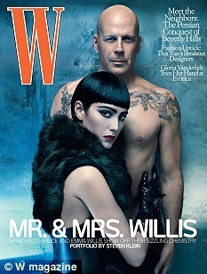 O casal na capa da revista