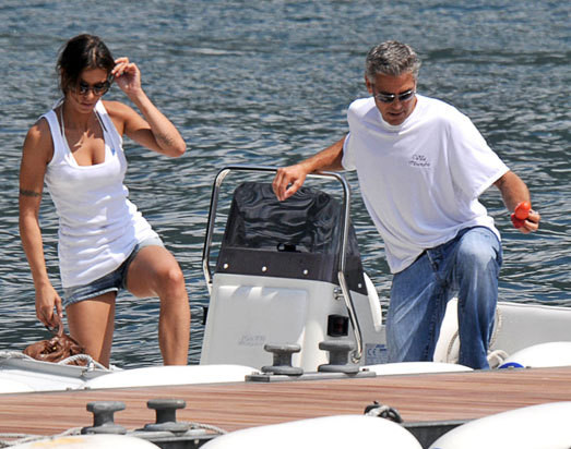 Elisabetta Canalis e George Clooney