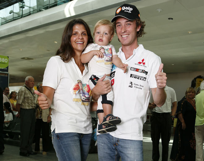 Armindo Araújo com a mulher, Teresa, e o filho, Tomás