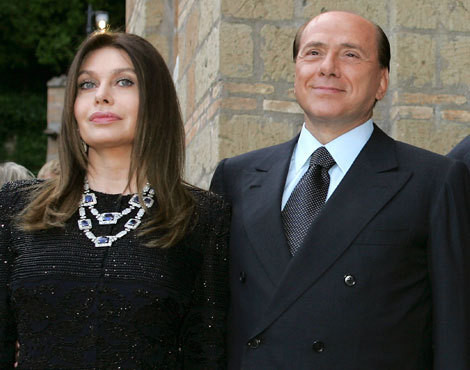 Verónica Lario e Sílvio Berlosconi