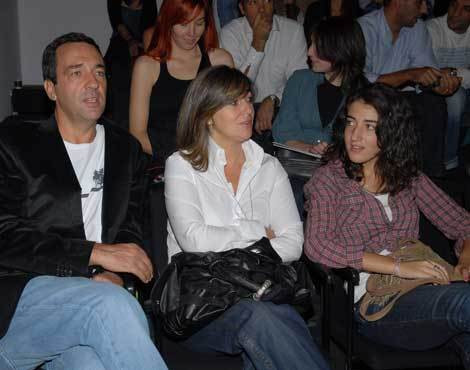Júlio Magalhães com a mulher, Manuela, e a filha, Mariana