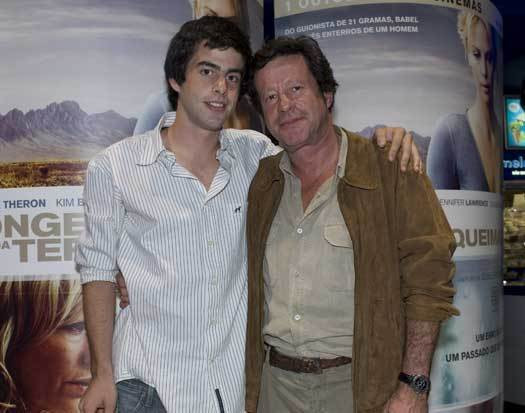 Joaquim de Almeida com o filho, Lourenço