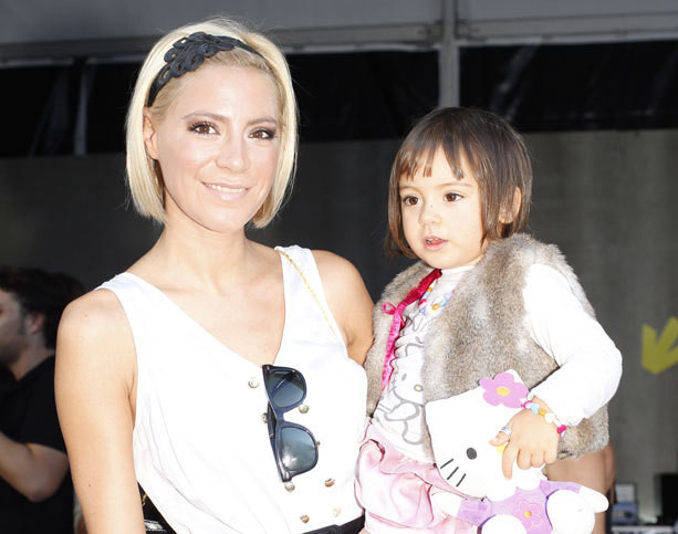 Bárbara Taborda com a filha, Constança