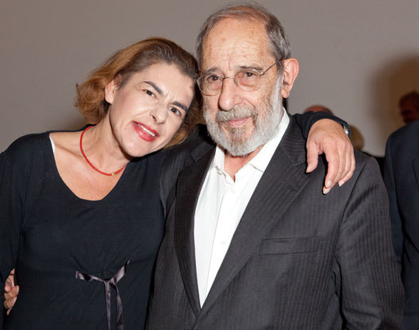 Álvaro Siza Vieira com a filha, Joana