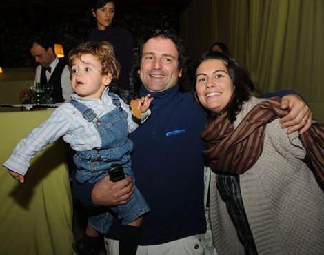 João e Carolina Mota com o filho, Mateus
