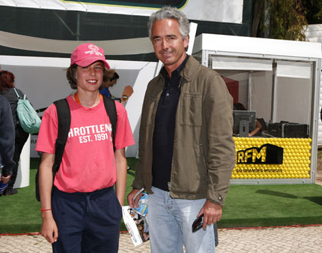 Bernardo Trindade com o filho Manuel