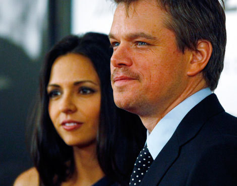 Luciana Barroso e Matt Damon