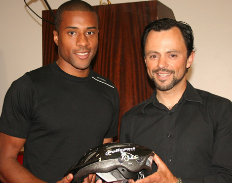 Nelson Évora e Cândido Barbosa