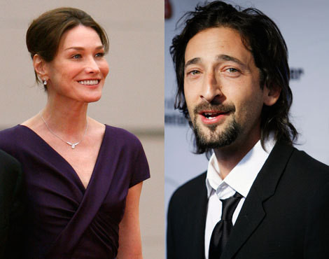 Carla Bruni e Adrien Brody